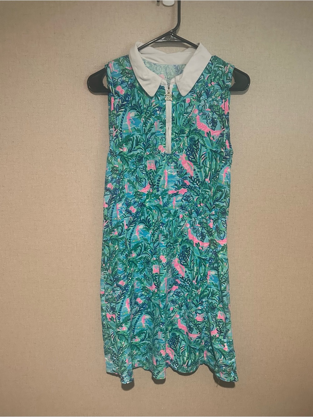 Lilly Pulitzer Small Luxletic Silvia Blue Horizon Par Fection Sleeveless Dress